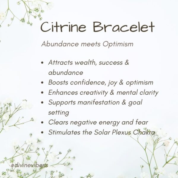 citrine bracelet benefits