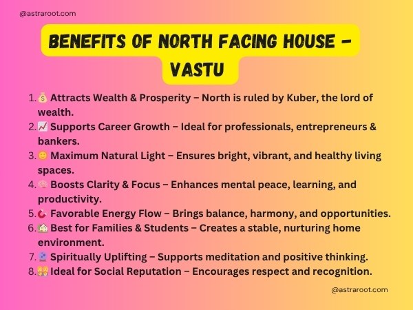 north facing house​ vastu benefits